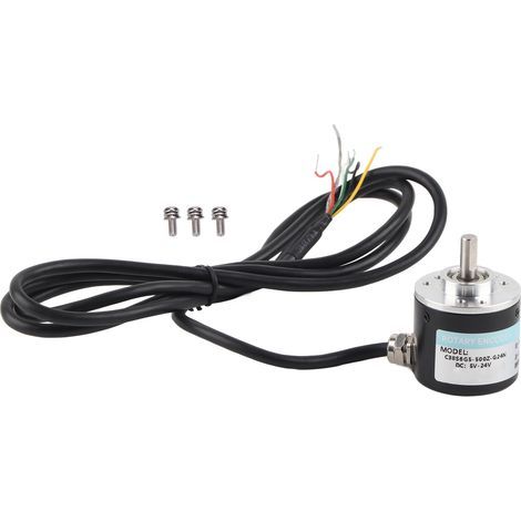 ABZ 3-Phasen-Lichtschranke mit Vollwelle, DC 5–24 V, für Büroautomation, 500 Impulse, industrietauglich (1/5)