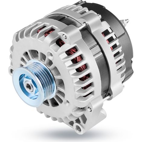 VEVOR Auto Lichtmaschine Generator 10464443, für Chevrolet Silverado 1500 HD V8 6.0L 2001-2005, Saab 9-7x 2005-2006, Isuzu Ascender 2003-2006, GMC Yukon 2000-2002, Kfz-Ersatzlichtmaschine 10464453 (1/5)