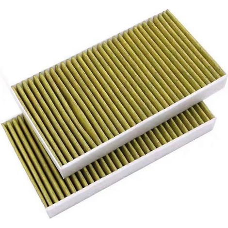 Lot de 2 filtres à air de voiture avec charbon actif pour climatisation de voiture (modèle Y) - Nettoyage de l'habitacle (1/5)