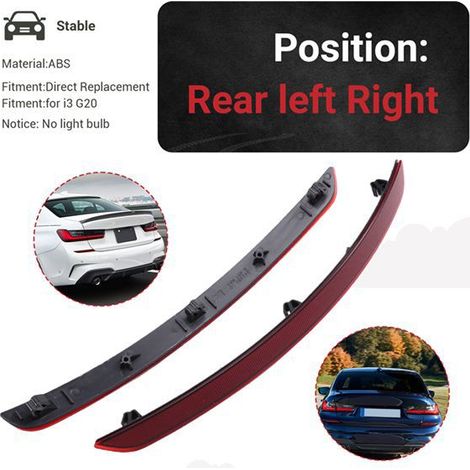 One pair of reflective strips (63149451805 and 63149451806) are suitable for BMW i3 and G20. (1/4)