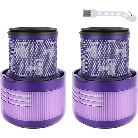Filtros de repuesto compatibles con la aspiradora inalámbrica SV18: paquete de 2 prefiltros lavables de alto rendimiento H13. Sustituye a la pieza número 970612-01. (1/4)