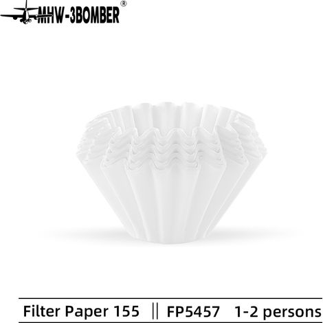 100 Pièces Filtres à Café Jetables pour 1 à 2 Tasses, Accessoires Barista pour Espresso, 38.1 cm (1/5)