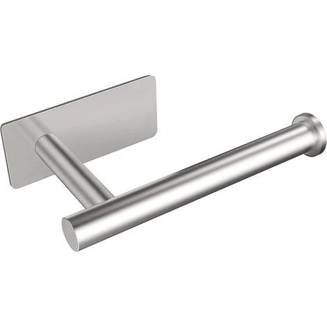 Porte-papier hygiénique non poreux, porte-papier hygiénique, convient pour la salle de bain et la cuisine, argent (1/5)