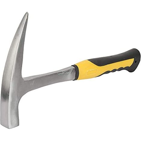 Marteau de Géologie, à Bec de Canard, Acier Inoxydable Haute Teneur Carbone, Poignée Caoutchouc Confortable pour Géologie (1/5)