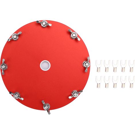 Disque réseau de terre adapté à l'antenne Portable à ondes courtes PAC-12 JPC-12, grille de mise à la terre en alliage d'aluminium avec 10 bornes (1/5)