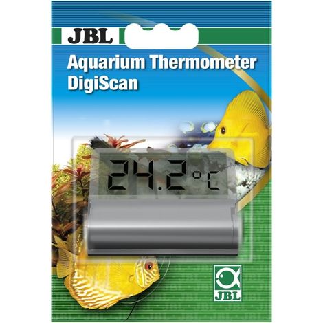 JBL Digitales Aquarienscheiben Klebethermometer DigiScan grau Thermometer
