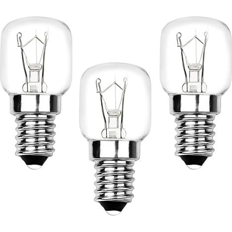 Set of Oven Bulbs, E14 Salt Lamp Dimmable 300°C Resistant Warm White 2700K AC 220-240V Small Screw Edison Bulb Lamps for Microwave Oven Salt Lamp Cooker Hood Refrigerator (T22) (1/2)