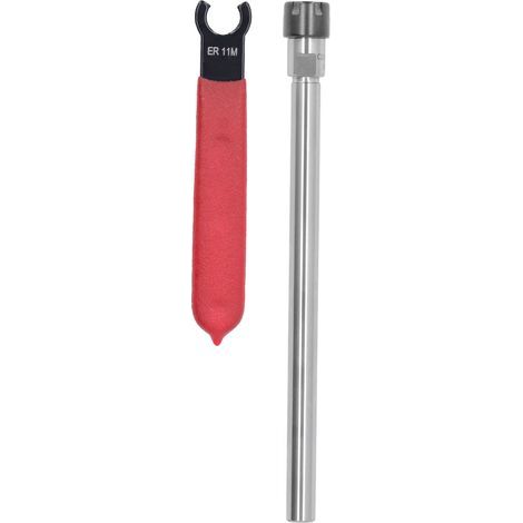 Porte-mandrin à pince droite longue tige d'extension de fraisage CNC clé de plage de serrage de 17mm (C10ER11M150L 150mm) (1/5)
