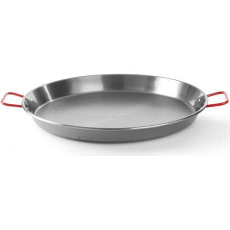 Poêle À Paella - Acier Laminé 420 mm - Hauteur 120 mm - Poignées Ergonomiques - 1 Pièce (1/2)