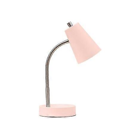 O'Bright Astrum LED-Schreibtischlampe mit zwei USB-Ladeanschlüssen, komplett aus Metall, schwenkbaren Armen und individuell einstellbarer Umgebungsbeleuchtung – ideal als Nachttisch-Leselampe.