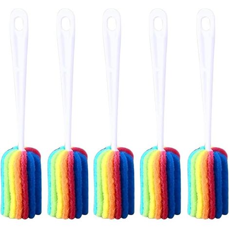 Brosse à tasse à long manche, brosse de nettoyage, goupillon, brosse pour thermos (1/5)