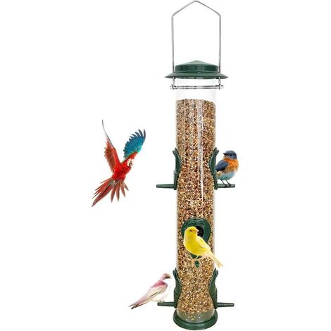 Metall Vogelfutterspender zum Aufhängen mit 6 Futteröffnungen für Wildvögel (1/5)