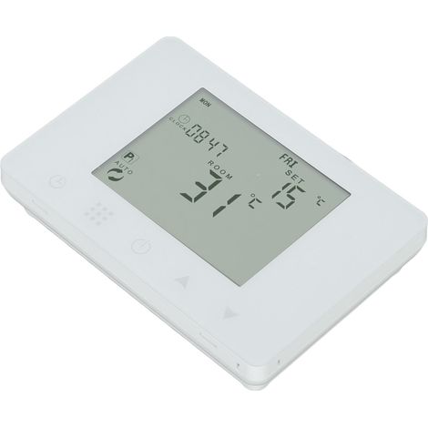 Thermostat connecté programmable sans fil avec écran LCD et commande à distance RF (1/5)