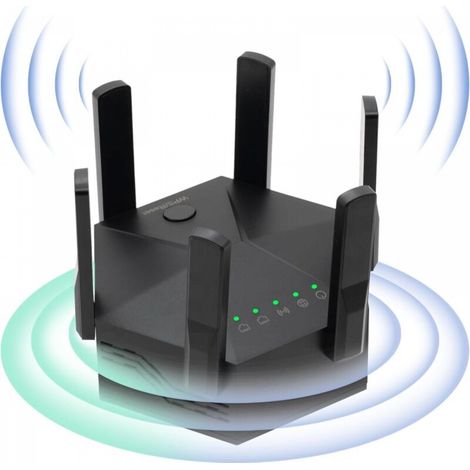 Amplificateur de signal WiFi, amplificateur WiFi avec double bande 1200 Mbps, amplificateur de signal domestique pour extension WiFi, (1/5)
