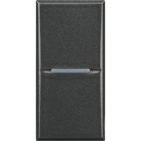 Bticino interruttore 1p 10a 1m antracite axolute hs4001n