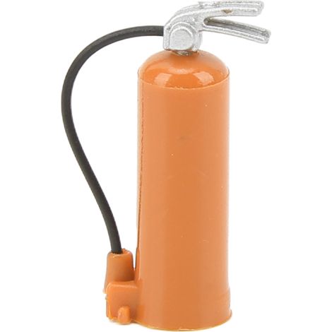 Extincteur factice orange réaliste pour voiture RC AXIAL SCX24 1/18 1/24, accessoire décoratif en plastique simulé, pièce de rechange miniature, équipement d'urgence factice. (1/5)