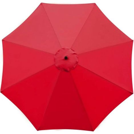 Memkey – 3 m Sonnenschirmhülle – Wasserdichtes Polyestergewebe – UV-Schutz – Für 8-Streben-Sonnenschirme – Rot