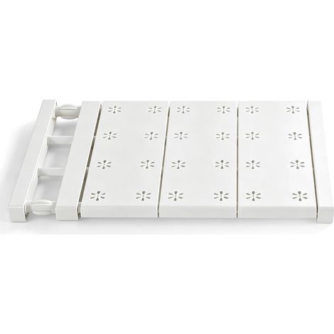 Tension Shelf, Telescopic Storage Rack, Extendable Storage Shelf for Tension Cupboard Shelf, Adjustable Cupboard Dividers (38-60 cm) (1/5)