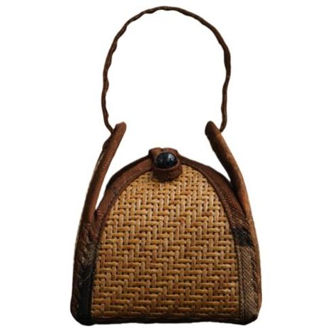 Sac de Rangement pour Tasses à Thé Rangement Voyage en Rotin pour Accessoires,Pochette Organisatrice de Service à Thé,pour Maison Cuisine Bureau Camping Pique-nique Salle de Manger Station Café (1/5)
