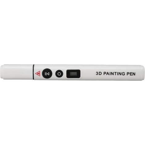 Stylo d'impression haute température, stylo intelligent 3D avec écran LCD, version anglaise, blanc (1/5)