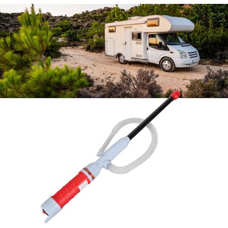 (Exklusiv in Chile erhältlich) Elektrische Hochleistungs-Kraftstoffpumpe für Wohnmobile und Yachten (64 cm, Version mit Trockenbatterie, rot) (Batterien nicht im Lieferumfang enthalten) (1/5)