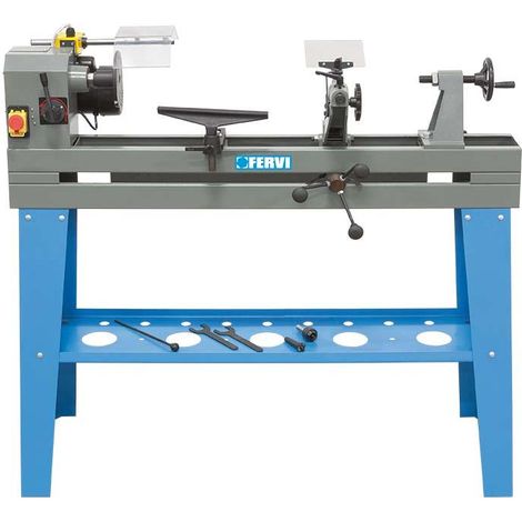 Torno para madera con copiadora 750w 1000mm Fervi 0648