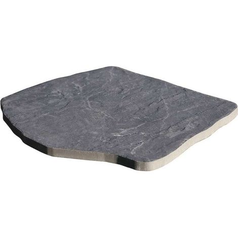 Granulati Zandobbio Passo Giapponese Ardesia Nero 42x32 cm - Giardino Decorativo