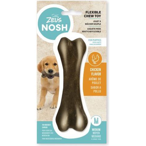 Hueso mordedor con aroma para cachorro Zeus Nosh Flexible