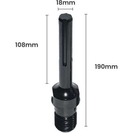Adaptateur SDS-MAX pour carotteuse, adaptateur 1-1/4-7 UNC MAX, acier de haute qualit, pour marteau lectrique, perceuse percussion, perceuse lectrique, par exemple carotteuse b