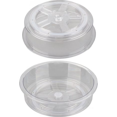 Drehbarer Schrankorganizer, transparent, 360° drehbar, Aufbewahrungshalter für Gewürze, Kaffee, Kosmetik (1/5)