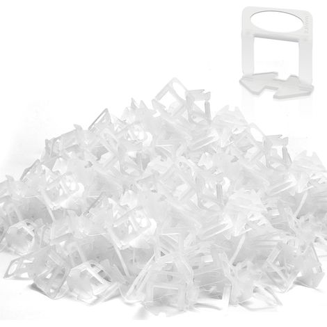 1000 Pièces Croisillon Carrelage Autonivelant Kit Système de Nivellement de Carrelage de 2mm Carrelage Croisillon Autonivelant pour Carrelage Carrelage Sol Carreaux de Mur (1/5)