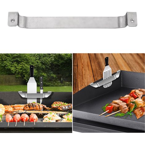 Support de spatule pour plaque de cuisson Blackstone, support de spatule en acier inoxydable pour poêle à pâtisserie (petit modèle) (1/5)