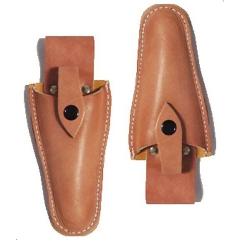 2PCS Gaine de Cuir Outil Holsters avec Support Ceinture Sac pour Pinces, Sécateurs, Ciseaux, Couteau ou Jardin (1/5)