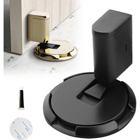 Butee de Porte Stop Porte, Arret de Porte Magnétique Arrêt de Porte en Métal, Magnétique en Métal Butée de Porte, Butée de Porte Magnétique Solide Avec Adhésif et Vis (1/5)