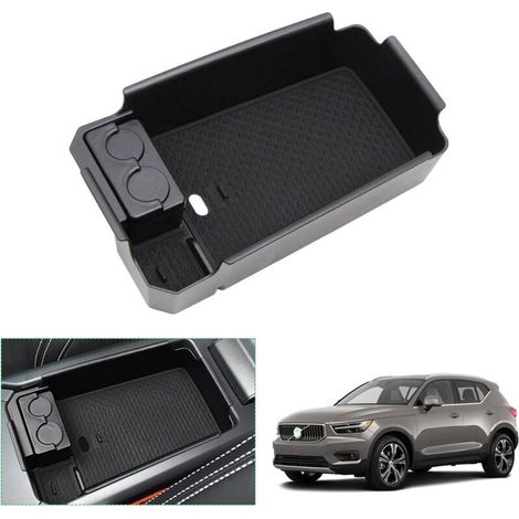 Armlehnen-Aufbewahrungsbox für Volvo XC40 (2018–2022), Volvo XC40 Zubehör (Schwarz)