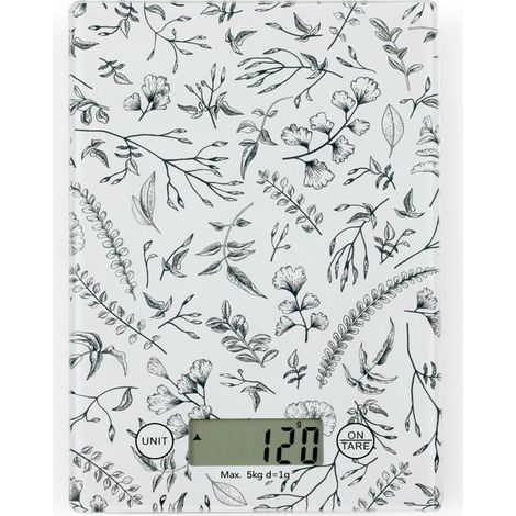 Elektronische Küchenwaage - LIVOO - DOM451FL - Glasplatte - 5 kg - Tara (1/5)