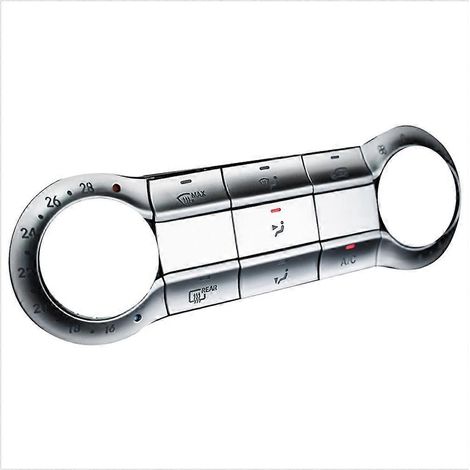 Garniture autocollante pour bouton de climatisation de console centrale de voiture-- (1/5)