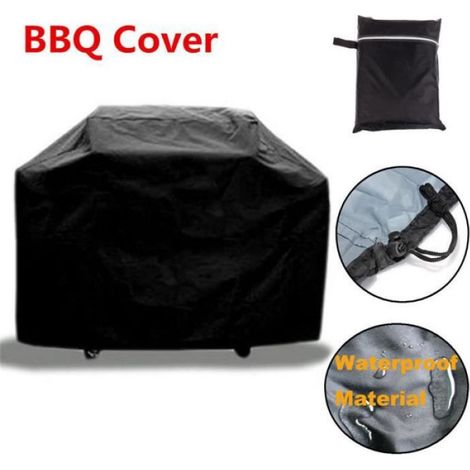 Housse de barbecue étanche pour extérieur Protecteur de barbecue pour barbecue à gaz Barbecue à barbecue électrique 145 x 61 x 117 (1/4)