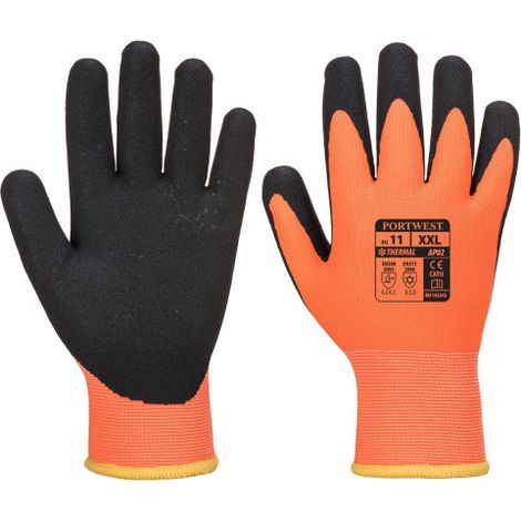 Guante repelente a líquidos Thermo Pro Ultra Naranja/Negro AP02 XL