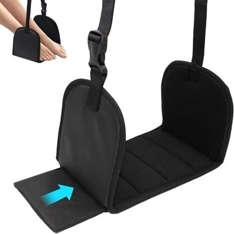 Repose-pieds portable en mousse réglable, un accessoire de voyage indispensable - parfait pour les avions, les bureaux, les maisons et les voitures. (1/5)