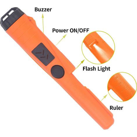 Détecteur de métaux portatif, étanche IP67, orange (1/5)