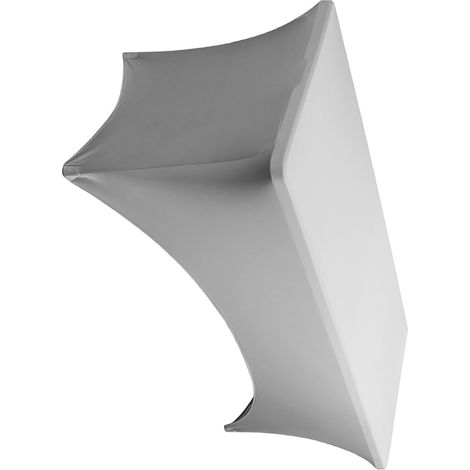 Nappe extensible respirante lavable légère pour table, couvre-table gris argenté 6FT (183x76x76cm), idéal salon, fête, maison (1/5)