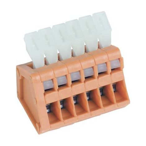 Bornier à ressort PTR Hartmann AKZ3191/7KD-2.54 53191070321E 0.50 mm² Nombre de pôles 7 orange 1 pc( (1/2)