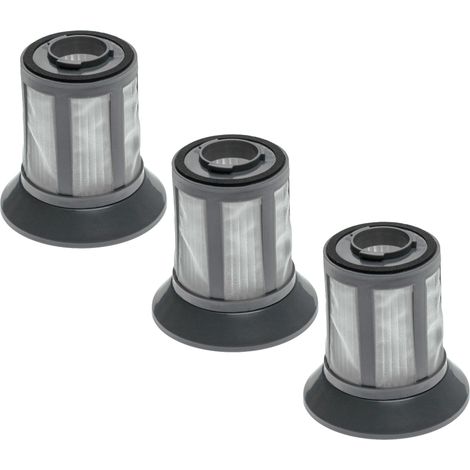 vhbw 3x filtre compatible avec Midea VCA351 MVCC33A5 aspirateur - insert de filtre (nylon + filtre HEPA) noir / blanc / gris