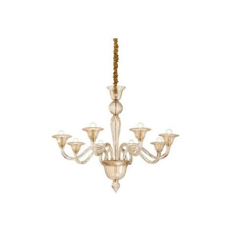 Ideal Lux Brigitta - Suspension à 8 ampoules ambre, E14 (1/3)