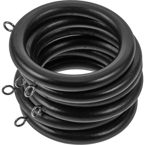 pices Anneaux Rideaux Bois Minimalistes pour Tringles (1/5)