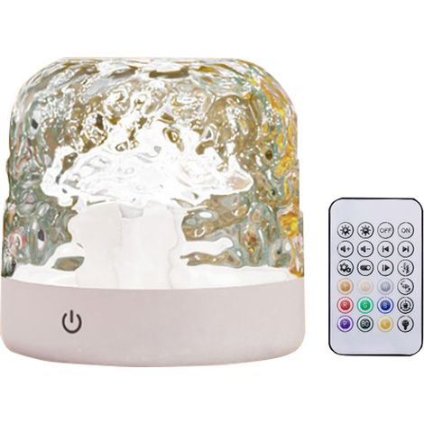 Lampe À Effet D’Eau Rechargeable 2000mAh Projecteur De Lumière Océanique 16 Couleurs 3W Portable Pour Chambre (1/5)