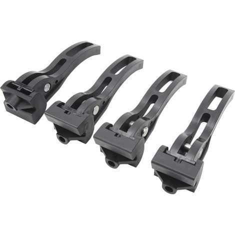 Jeffergarden 4 Pièces de Collier de Serrage pour Bâche Tonneau Pliante (Dure/Souple) - Pour Ford - Remplacement universel (1/5)