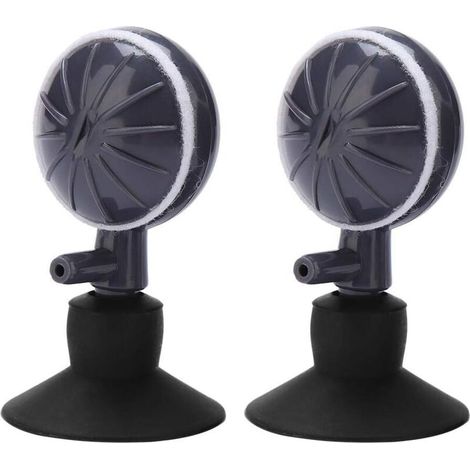 2 Pcs Pierre à Bulles d'Air Ventouse Fish Tank Bubbler Diffuseur d'Oxygène de Type Rotatif Réglable pour Aquariums Pompe Hydroponique pour Aquariums (1/5)
