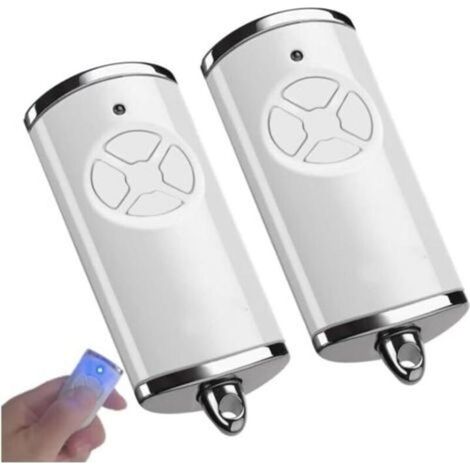 Telecomando per porta da garage a 868 MHz, telecomando a 4 canali per cancello Hormann Handsender, telecomando per cancello da garage compatibile con Hörmann HSM4 HSE2 HS1 HS4 HSZ1 (2 pezzi) (1/5)